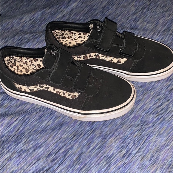 girls cheetah vans